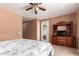 Relaxing bedroom with closet access, light and airy feel with window and ceiling fan at 10414 W Windsor Ave, Avondale, AZ 85392