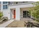 Inviting front of home featuring a bright orange door and small front porch at 11300 N Casa Dega Dr # 1044, Surprise, AZ 85388