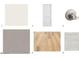 Selection of interior materials, including flooring, carpeting, door hardware and other new home materials at 11300 N Casa Dega Dr # 1044, Surprise, AZ 85388
