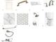 Selection of bathroom materials, including cabinet door style, fixtures and tile at 11300 N Casa Dega Dr # 1044, Surprise, AZ 85388