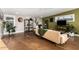 Spacious living room with polished floors, large windows and neutral color palette at 1513 W Mitchell Dr, Phoenix, AZ 85015