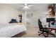 Bedroom with a desk, chair, and decorated walls at 1737 S Talbot --, Mesa, AZ 85209