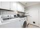 Functional laundry room featuring modern appliances, ample cabinetry, and a convenient utility sink at 1737 S Talbot --, Mesa, AZ 85209