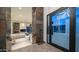 Elegant entryway leads to an expansive living area, highlighting the home's open floor plan and stylish design at 1805 E Rocky Slope Dr, Phoenix, AZ 85048