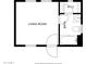 A floor plan featuring a living room, walk-in closet, and full bathroom with a tub and separate toilet at 18867 N Cactus Flower Way, Surprise, AZ 85387