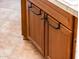 A traditional style kitchen cabinet with dark hardware at 22236 N Arrellaga Dr, Sun City West, AZ 85375