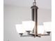 A modern-industrial style chandelier at 22236 N Arrellaga Dr, Sun City West, AZ 85375