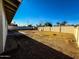 Spacious backyard with block fence and large patio area, perfect for outdoor living at 3338 W Palmaire Ave, Phoenix, AZ 85051