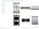 Modern kitchen appliances including a Sub Zero refrigerator, Wolf range top, vent hood, wall oven, microwave, and Cove dishwasher at 4329 S Parkcrest St, Gilbert, AZ 85297