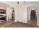 Bright kitchen with stainless steel appliances open to living space and stairs at 4786 E Laurel Ct, Gilbert, AZ 85234