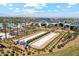 Aerial view of bocce ball courts, enhancing the community's recreational offerings and social engagement at 17332 W Wildwood St, Surprise, AZ 85388