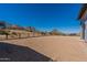 Spacious backyard featuring desert landscaping, secure fencing, and panoramic mountain views at 23656 N 123Rd St # 240, Scottsdale, AZ 85255