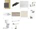 Bathroom material samples featuring stone countertop, hexagonal tiles, and stainless steel fixtures at 23656 N 123Rd St # 240, Scottsdale, AZ 85255