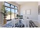 Bright and modern office space with stylish rug and floor to ceiling windows at 23656 N 123Rd St # 240, Scottsdale, AZ 85255