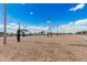 Community volleyball courts offer residents an outdoor sport to enjoy on a well maintained sand court with professional nets at 3943 E Ficus Way, Gilbert, AZ 85298