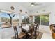 Bright breakfast nook featuring a ceiling fan and large windows that offer pleasant views at 4722 E Casey Ln, Cave Creek, AZ 85331