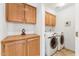 Laundry room featuring washer, dryer and cabinet storage at 4722 E Casey Ln, Cave Creek, AZ 85331