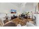 Spacious living room with vaulted ceilings, lots of natural light, and comfortable seating arrangement at 4722 E Casey Ln, Cave Creek, AZ 85331