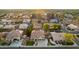 Wide aerial view of a suburban neighborhood with diverse housing styles, lush greenery, and tree-lined streets at 4812 S Windstream Pl, Chandler, AZ 85249