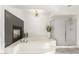 This modern bathroom boasts a soaking tub, separate shower and sleek contemporary design at 4812 S Windstream Pl, Chandler, AZ 85249