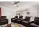 Relaxing game room with plush reclining chairs and an entertainment area at 4812 S Windstream Pl, Chandler, AZ 85249