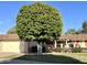 Charming single-Gathering home featuring a well-manicured lawn and a lush, mature tree in the front yard at 10425 W Desert Forest Cir, Sun City, AZ 85351