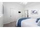 Bright bedroom featuring neutral walls, carpet, ceiling fan, and TV hookups at 20540 N 86Th Ln, Peoria, AZ 85382