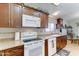 Functional kitchen equipped with modern appliances, solid surface countertops, and plenty of cabinets at 2101 S Meridian Rd # 99, Apache Junction, AZ 85120