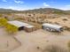 Aerial view showing the property's expansive acreage and horse trailer parking at 29204 N Bryce Trl, Queen Creek, AZ 85144