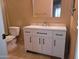 Bathroom features a white vanity, toilet and neutral wall color at 2929 W Yorkshire Dr # 2118, Phoenix, AZ 85027