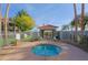 Outdoor hot tub in a shared community space with seating area at 2929 W Yorkshire Dr # 2118, Phoenix, AZ 85027