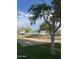 Sand volleyball court surrounded by green grass and mature trees at 29908 W Monterey Dr, Buckeye, AZ 85396