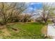 Expansive backyard featuring mature trees, lush lawn, and ample space for outdoor activities at 3137 W Baseline Rd, Laveen, AZ 85339
