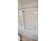 Full tub and shower with seashell shower curtain at 435 W Rio Salado Pkwy # 210, Tempe, AZ 85281