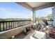 Relaxing covered balcony space with serene mountain view and outdoor decor at 5100 E Rancho Paloma E Dr # 1046, Cave Creek, AZ 85331