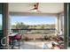 Covered balcony with seating and mountain views. Perfect for relaxing and enjoying nature at 5100 E Rancho Paloma E Dr # 1046, Cave Creek, AZ 85331