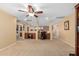 Spacious loft with built-in desks and ample space for a home office or entertainment area at 5749 S 249Th Dr, Buckeye, AZ 85326