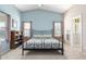 Bright bedroom with high ceilings, a ceiling fan and natural light at 581 W Angus Rd, San Tan Valley, AZ 85143