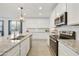 Well-lit kitchen with an island, stainless steel appliances, and tile backsplash at 5854 S Del Rancho --, Mesa, AZ 85212