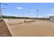 Well-maintained tennis courts with professional lighting and seating at 5854 S Del Rancho --, Mesa, AZ 85212
