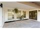 Covered patio showcasing view to the backyard and access to interiors at 6134 E Hannibal St, Mesa, AZ 85205