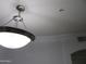 Ceiling with a decorative light fixture and trim molding and a sprinkler head at 1941 S Pierpont Dr # 1025, Mesa, AZ 85206