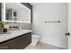 Modern bathroom with a sleek vanity, contemporary fixtures, and a well-lit mirror at 7157 E Rancho Vista Dr # 4001, Scottsdale, AZ 85251