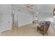 Bright living room features tile floors, ceiling fans, and ample space for relaxing and entertaining at 842 W Saragosa St, Chandler, AZ 85225
