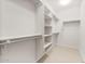 Walk-in closet with built-in shelving and rods for organized storage at 26995 W Adam Ave, Buckeye, AZ 85396