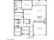 Layout of the house and placement of the kitchen, living room, dining area and bedrooms at 12443 E Bahia Ct, Florence, AZ 85132