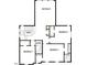 Detailed second floor plan showcasing the layout of the home, including the bedrooms and bathrooms at 1948 W Rowel Rd, Phoenix, AZ 85085
