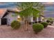 Home featuring desert landscaping, a covered entrance and modern door at 22867 E Via Las Brisas --, Queen Creek, AZ 85142