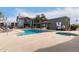 Community pool and spa area, perfect for relaxation, featuring a spacious sun deck and comfortable lounge chairs at 2315 W Union Hills Dr # 124, Phoenix, AZ 85027