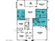 Well-designed floor plan featuring three bedrooms, owner's suite, flex room, kitchen, great room, and two-car garage at 25727 N 147Th Dr, Surprise, AZ 85387